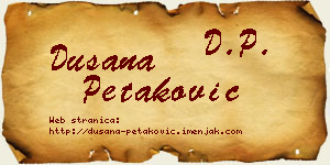 Dušana Petaković vizit kartica